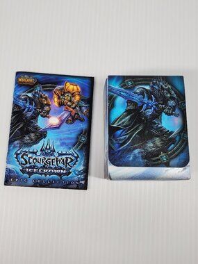 World of Warcraft TCG CCG Icecrown Deck Box WoW Scourgewar Lich King and Booklet